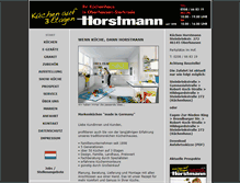 Tablet Screenshot of kuechen-horstmann.com